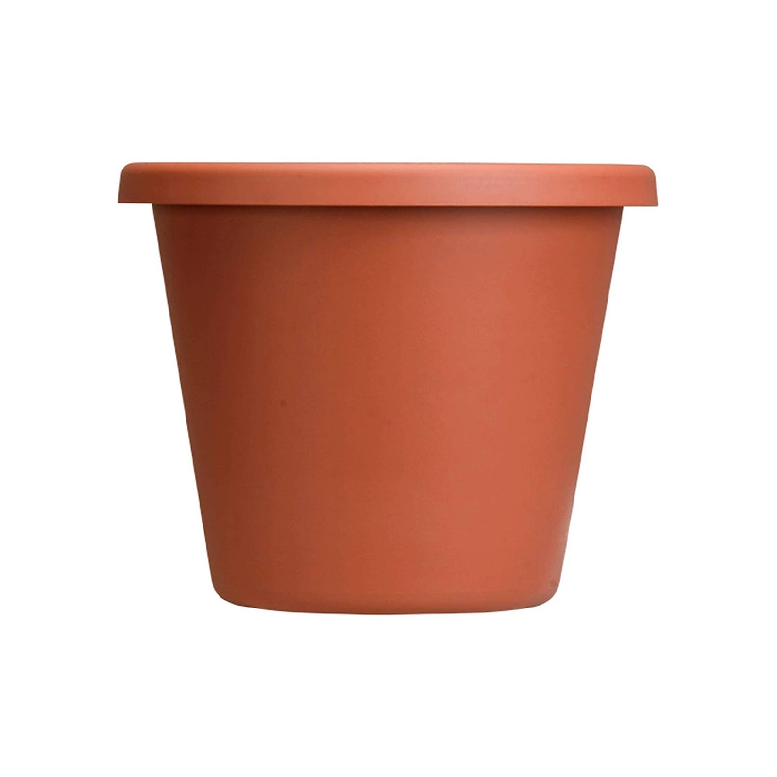 The HC Companies 12 In Plastic Classic Flower Pot Planter, Terra Cotta (2 Pack) - VMInnovations