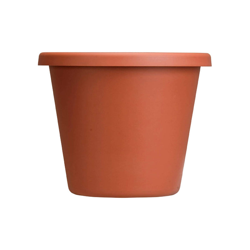 The HC Companies 12 In Plastic Classic Flower Pot Planter, Terra Cotta (2 Pack)