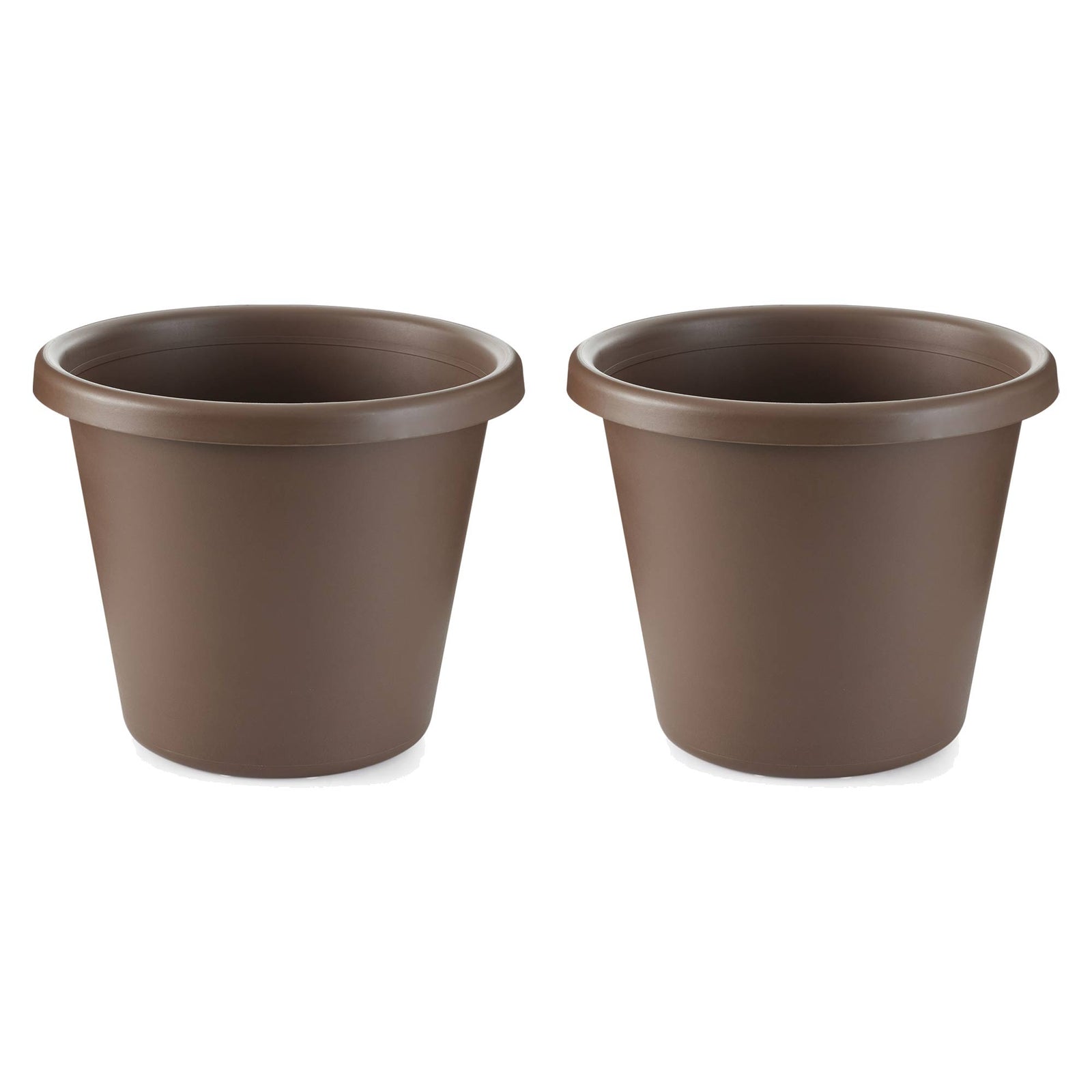 The HC Companies 14 Inch Indoor or Outdoor Classic Flower Pot Planter (2 Pack) - VMInnovations