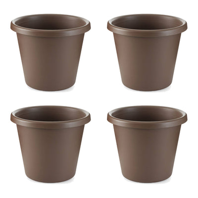 The HC Companies 14 Inch Indoor or Outdoor Classic Flower Pot Planter (4 Pack) - VMInnovations