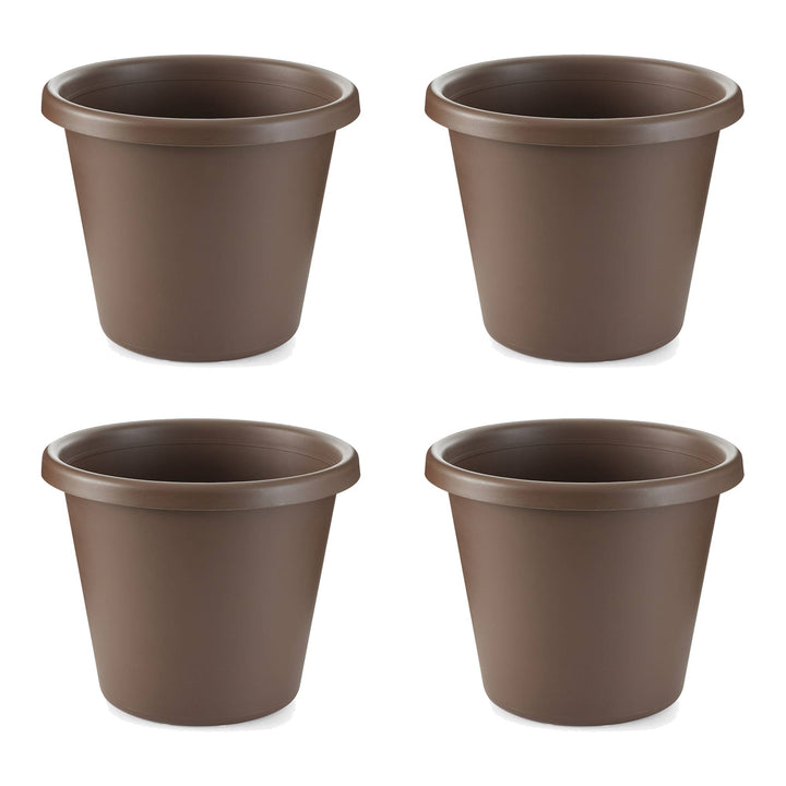 The HC Companies 14 Inch Indoor or Outdoor Classic Flower Pot Planter (4 Pack)