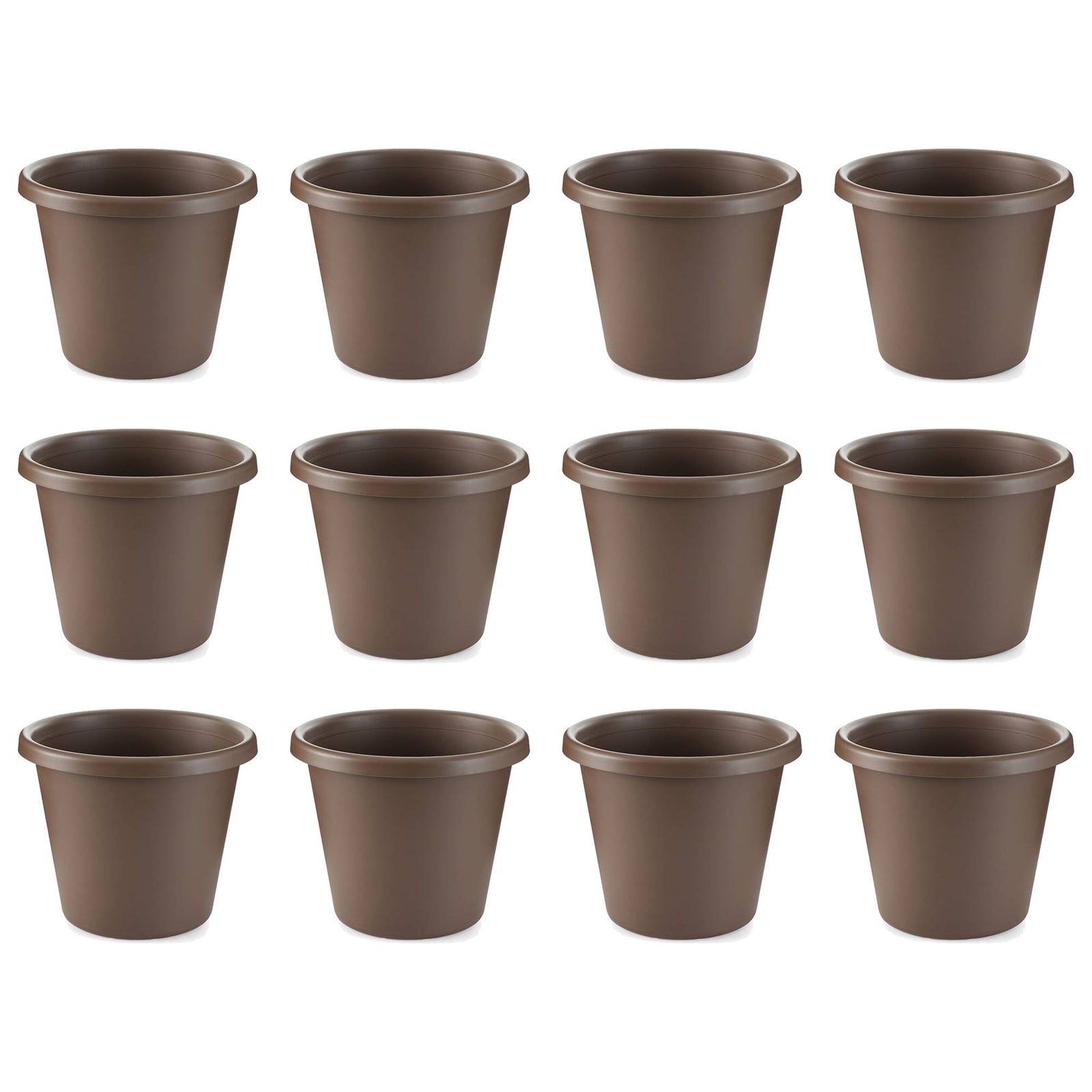 The HC Companies 14 Inch Indoor or Outdoor Classic Flower Pot Planter (12 Pack) - VMInnovations