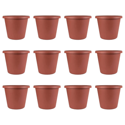The HC Companies 14 Inch Plastic Indoor Outdoor Classic Pot Planter (12 Pack)