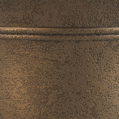 HC Companies Sierra 10 Inch Round Garden Planter Pot, Celtic Bronze (2 Pack) - VMInnovations