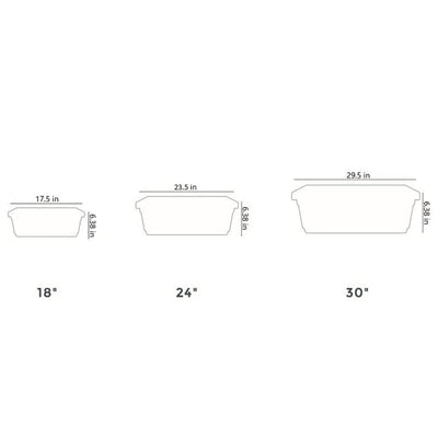 HC Companies 29.5 Inch Fluted Plastic Venetian Flower Box, Chocolate (6 Pack) - VMInnovations