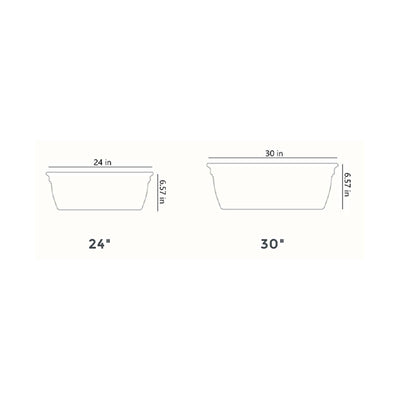The HC Companies 30 Inch Window Flower Box with Removable Saucer, White (4 Pack) - VMInnovations