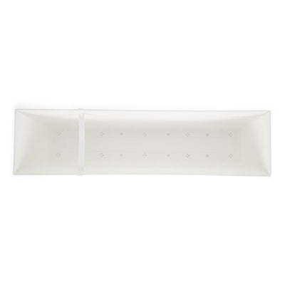 The HC Companies 30 Inch Window Flower Box with Removable Saucer, White (4 Pack) - VMInnovations