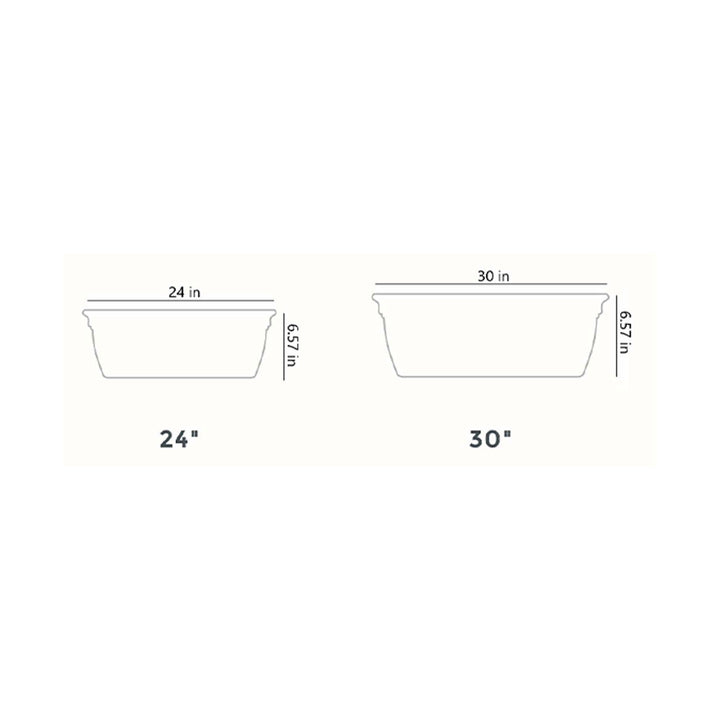 The HC Companies 30 Inch Window Flower Box with Removable Saucer, White (6 Pack)