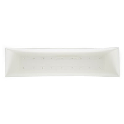 The HC Companies 30 Inch Window Flower Box w/Removable Saucer, White (12 Pack) - VMInnovations