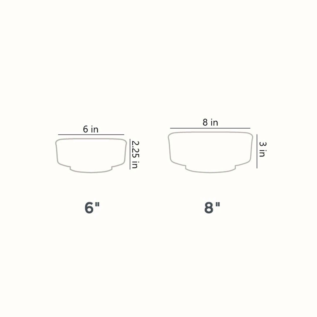 The HC Companies 8 Inch Capri Bowl Indoor Planter Pot, Vanilla Bisque (10 Pack) - VMInnovations