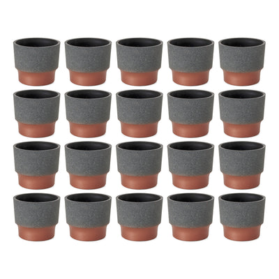 The HC Companies Sprite Succulent Planter Pot, Faux Concrete Copper (20 Pack)