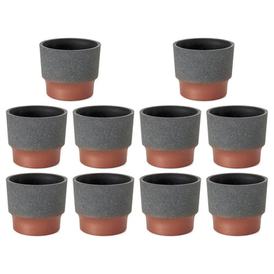 The HC Companies Sprite Succulent Planter Pot, Faux Concrete Copper (10 Pack)
