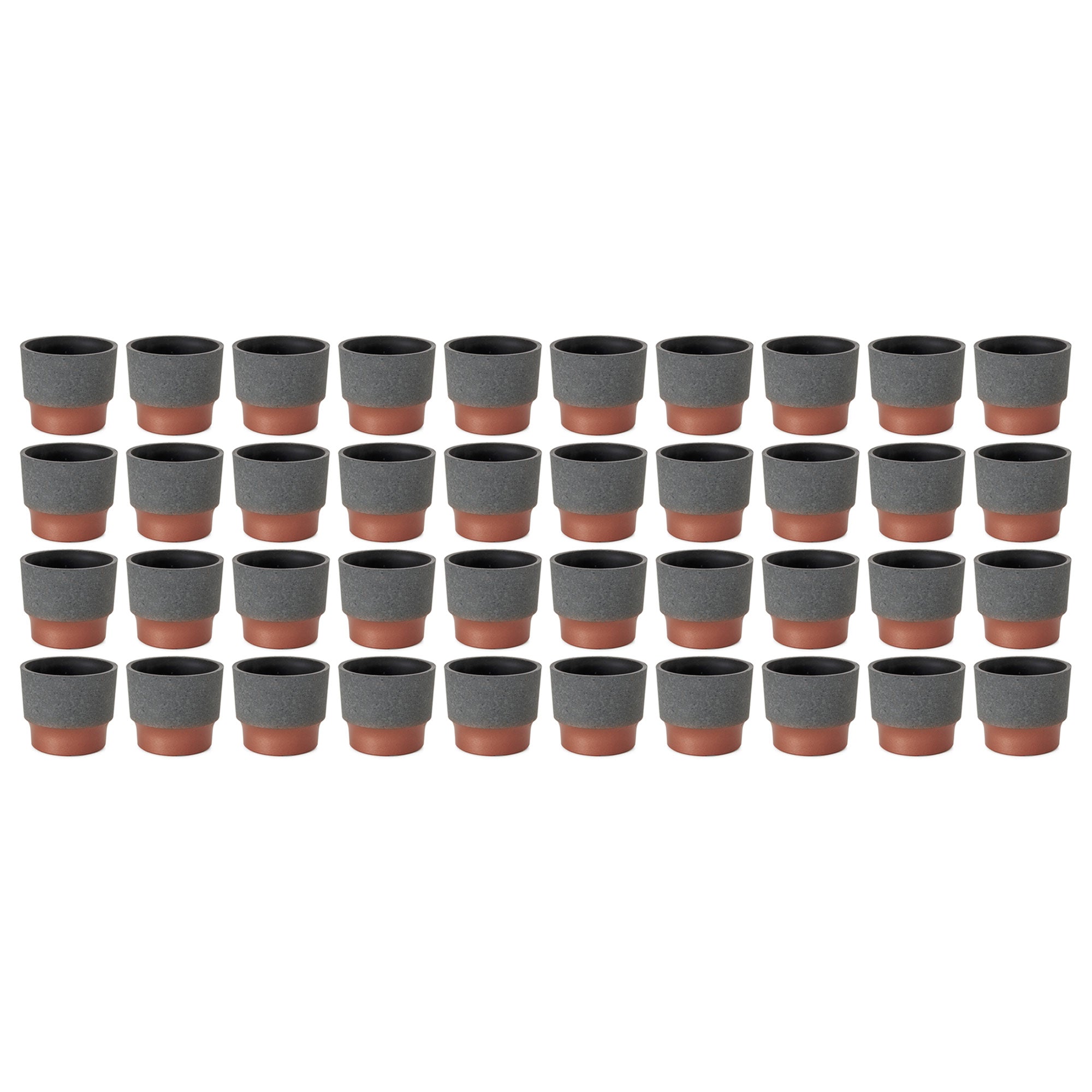 The HC Companies Sprite Succulent Planter Pot, Faux Concrete Copper (40 Pack)
