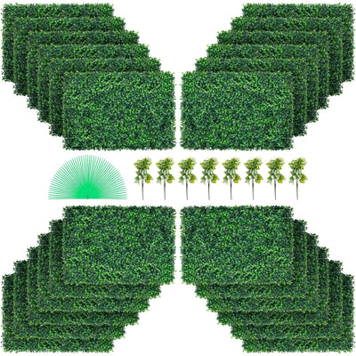 VEVOR 24pc 24"x16" Boxwood Panels for Indoor & Outdoor, Green (Open Box) - VMInnovations