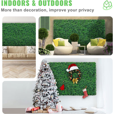 VEVOR 24pc 24"x16" Boxwood Panels for Indoor & Outdoor, Green (Open Box) - VMInnovations
