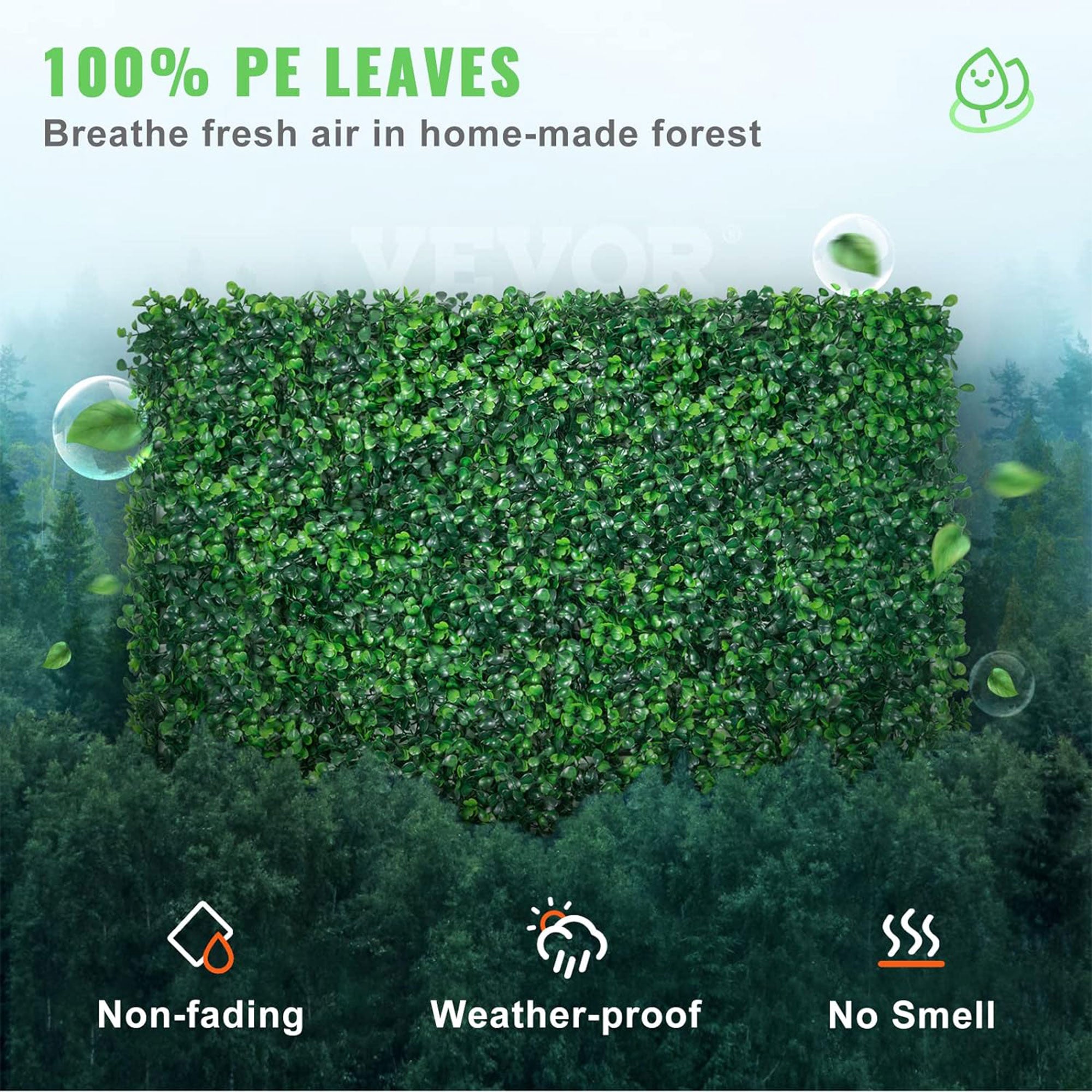 VEVOR 24pc 24"x16" Boxwood Panels for Indoor & Outdoor, Green (Open Box) - VMInnovations