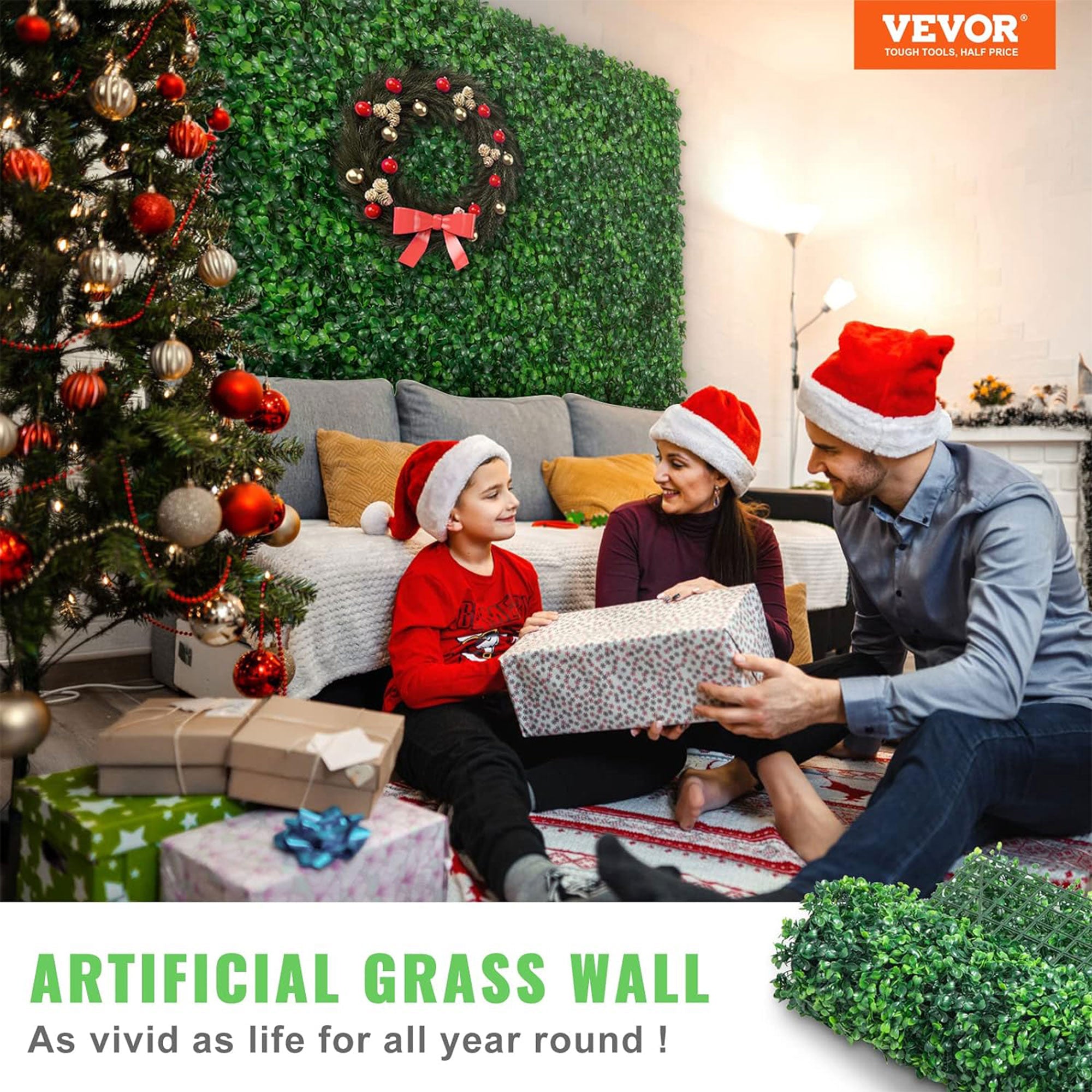 VEVOR 24pc 24"x16" Boxwood Panels for Indoor & Outdoor, Green (Open Box) - VMInnovations