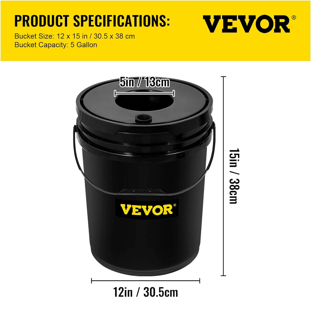 Vevor DWC Hydroponic System Water Growing Buckets w/Pump & Air Stone(Open Box) - VMInnovations