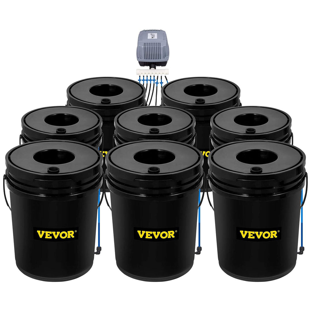 Vevor DWC Hydroponic System Water Growing Buckets w/Pump & Air Stone(Open Box) - VMInnovations