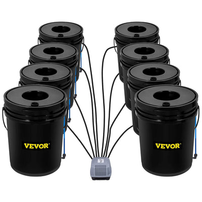 Vevor DWC Hydroponic System Water Growing Buckets w/Pump & Air Stone(Open Box) - VMInnovations