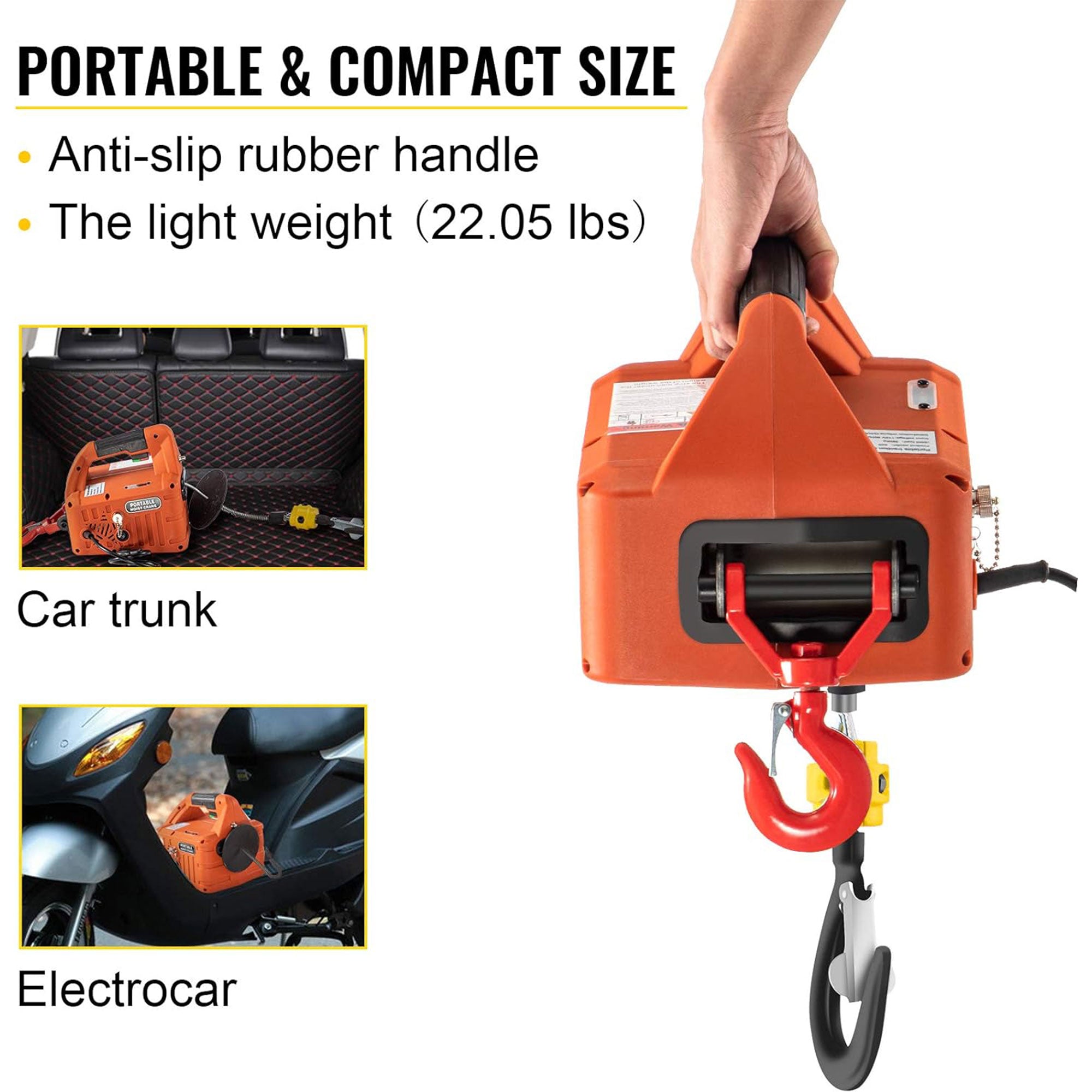 Vevor Electric Hoist Winch Crane Material Handling Tool w/Controller (Open Box) - VMInnovations