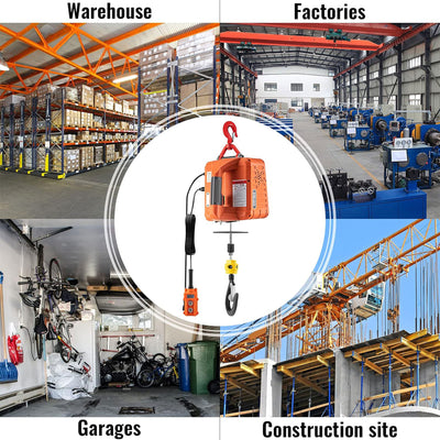 Vevor Electric Hoist Winch Crane Material Handling Tool with Remote Controller - VMInnovations