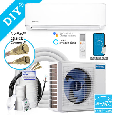 MRCOOL 12,000 BTU WiFi Star Ductless Mini Split Air Conditioner, White(Open Box) - VMInnovations
