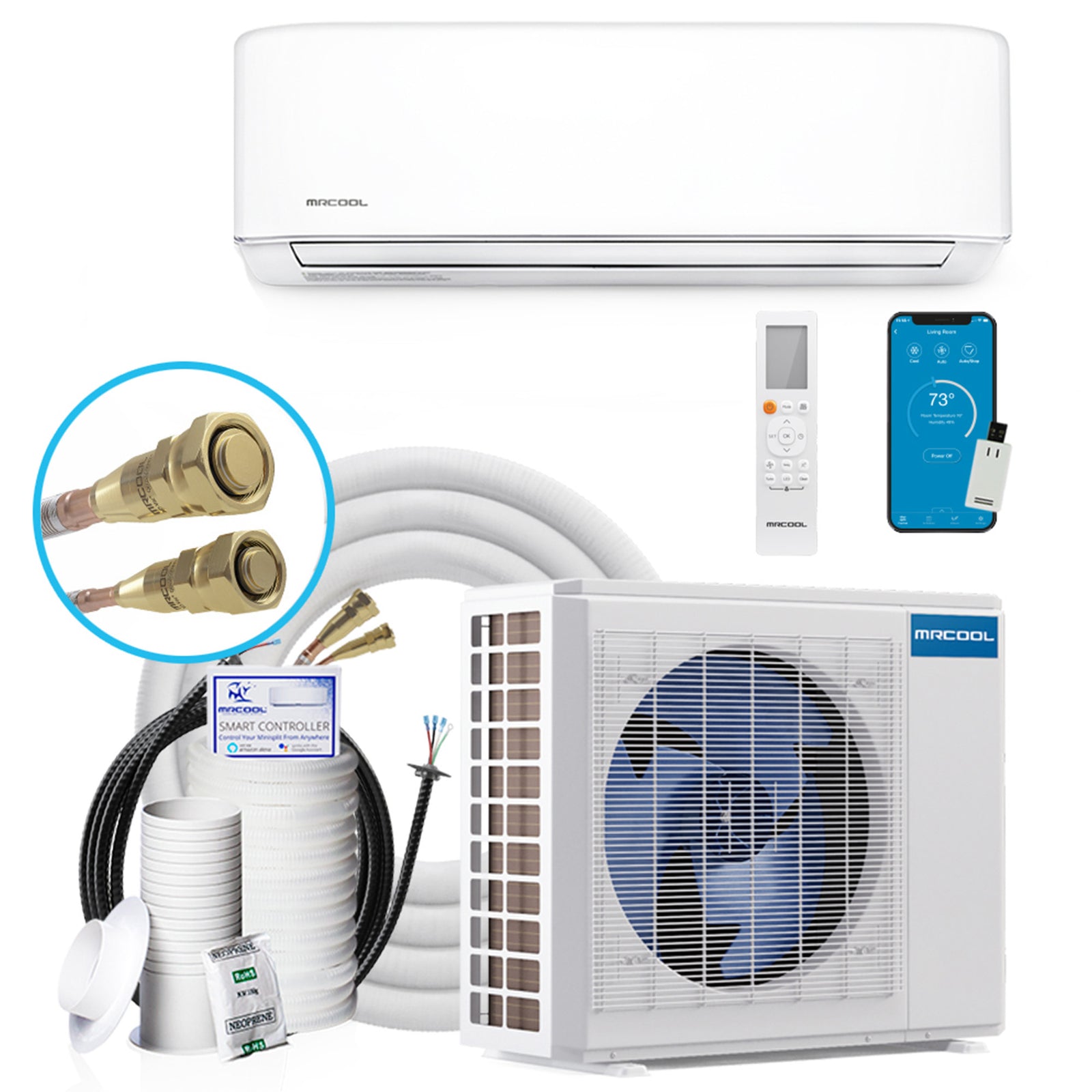 MRCOOL 36,000 BTU WiFi Smart DIY Star Ductless Mini Split Air Conditioner, White - VMInnovations