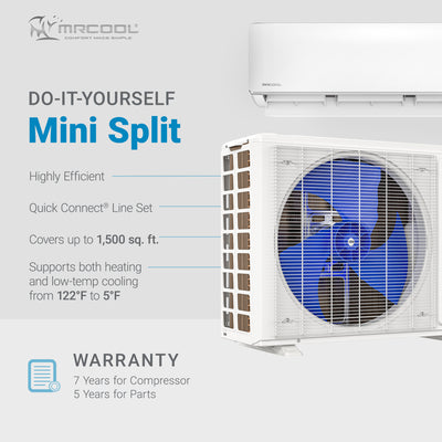 MRCOOL 36,000 BTU WiFi Smart DIY Star Ductless Mini Split Air Conditioner, White