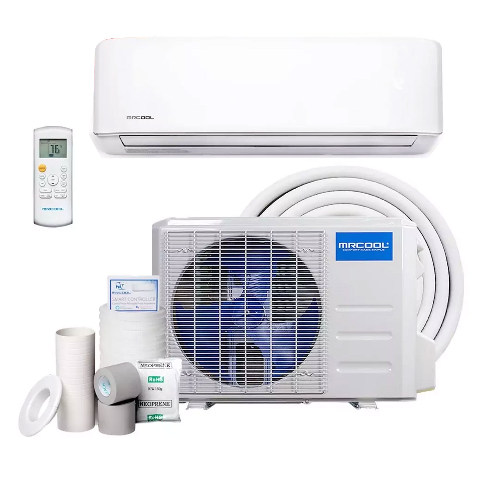 MRCOOL Advantage 9,000 BTU Ductless Inverter Wall Mount Heat Pump, White (Used) - VMInnovations