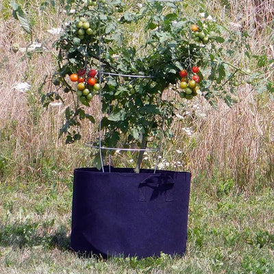 FCMP Outdoor 20 Gallon Modern Non Woven Breathable Grow Bags, Black (5 Pack) - VMInnovations