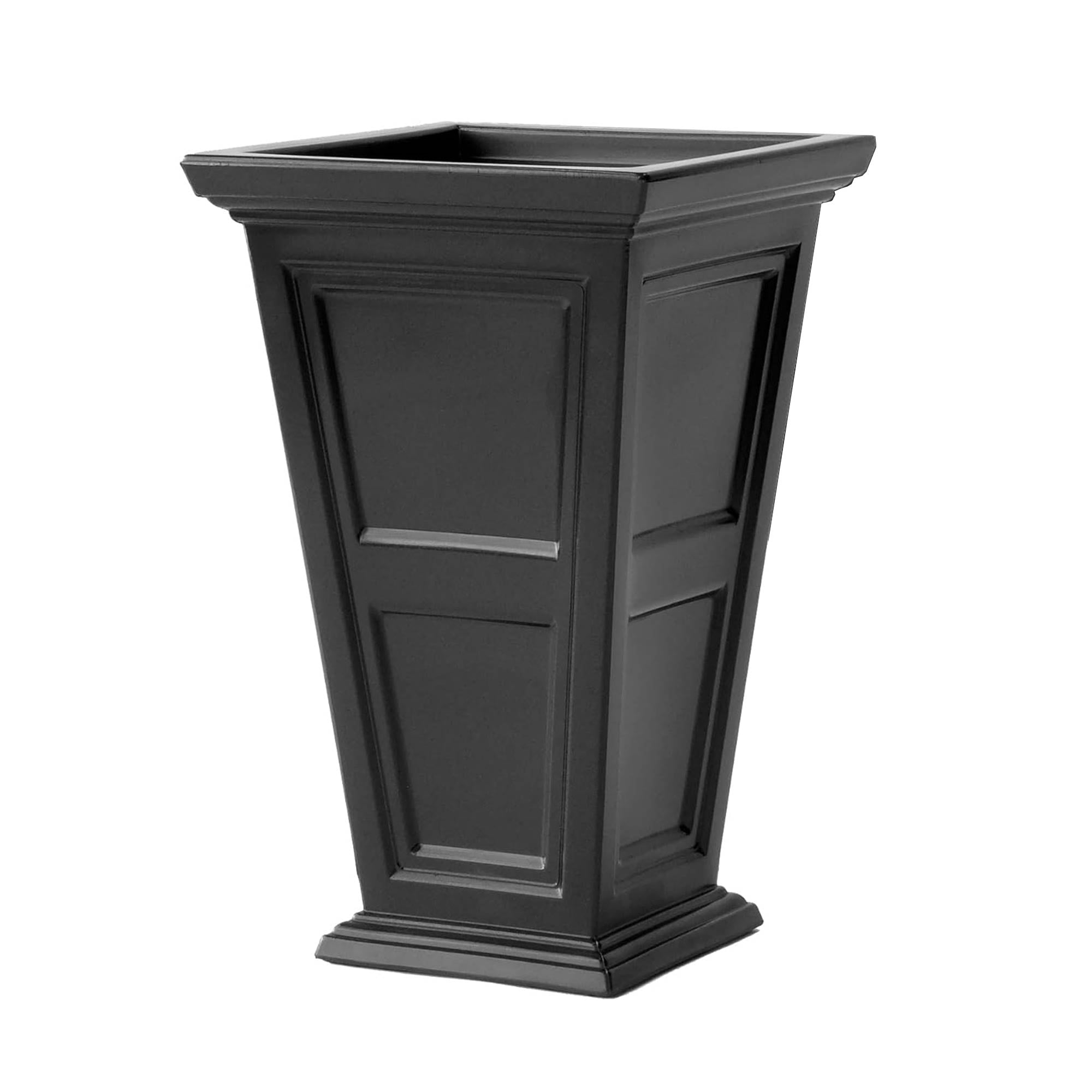 FCMP Chelsea Planter Box with Self Watering Feature, Black (2 Pack) (Open Box) - VMInnovations