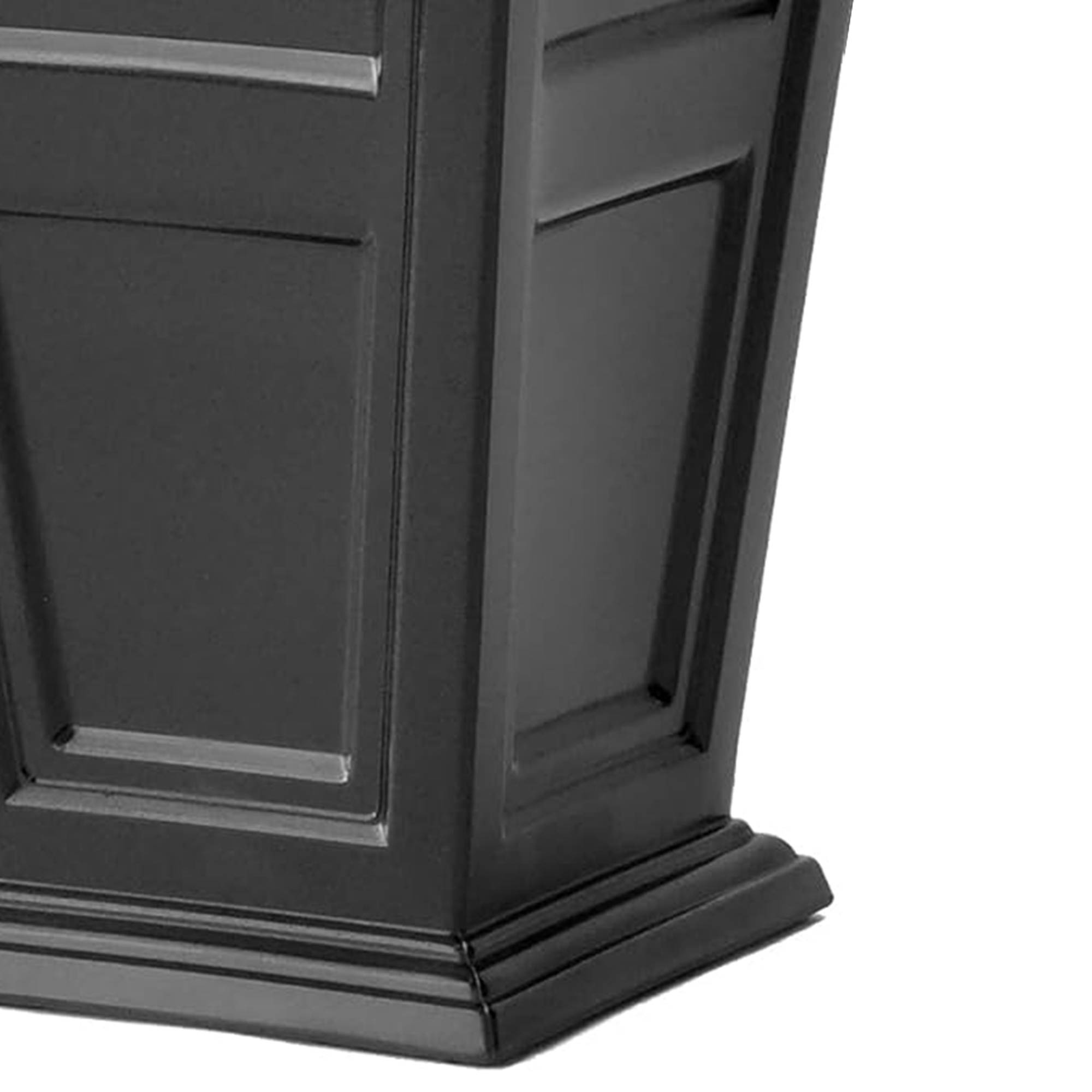 FCMP Chelsea Planter Box with Self Watering Feature, Black (2 Pack) (Open Box) - VMInnovations