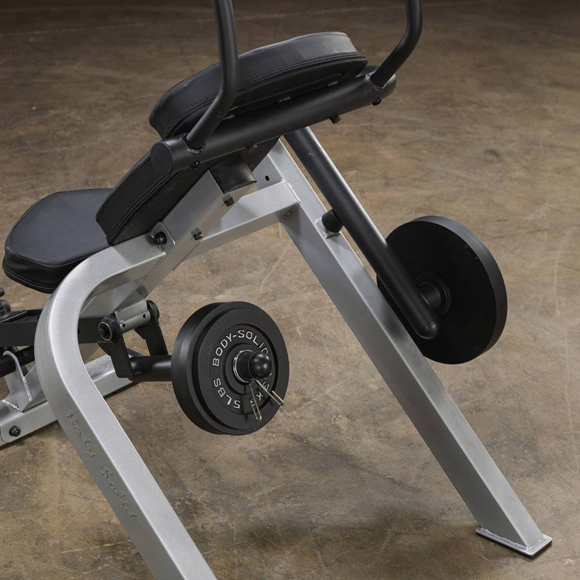 Body Solid Recumbent Ab Bench w/Steel Frame for Abs & Obliques, Black (Open Box)