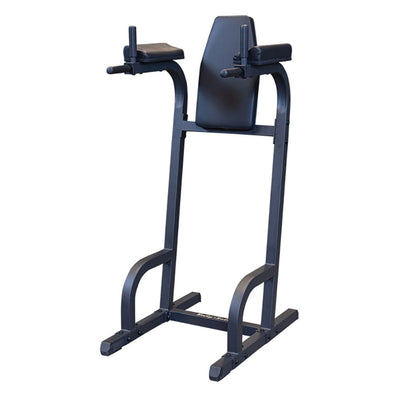 Body Solid Vertical Knee Raise and Dip Exercise Workout Station, Black(Open Box) - VMInnovations
