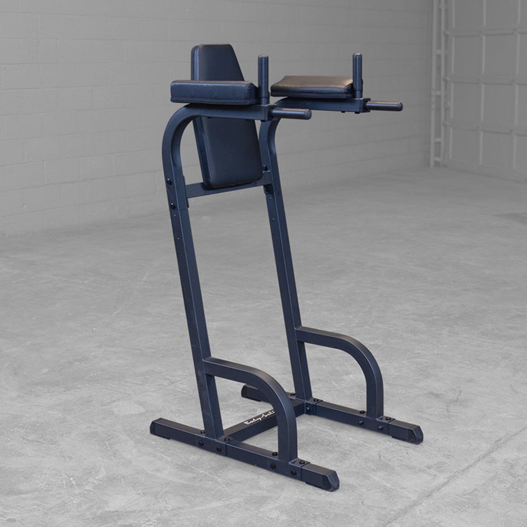 Body Solid Fitness Vertical Knee Raise and Dip Exercise Workout Station, Black - VMInnovations