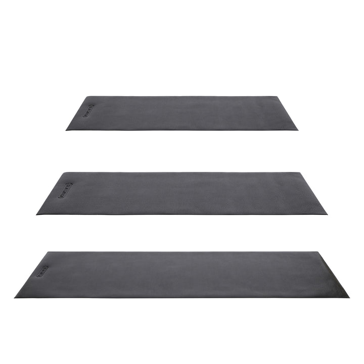 HolaHatha Padded Foam Exercise Mat for Workout Activity, Large, Grey (Used)