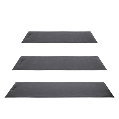 HolaHatha Lightweight Padded Foam Exercise Mat for Workout Activity, Large, Grey