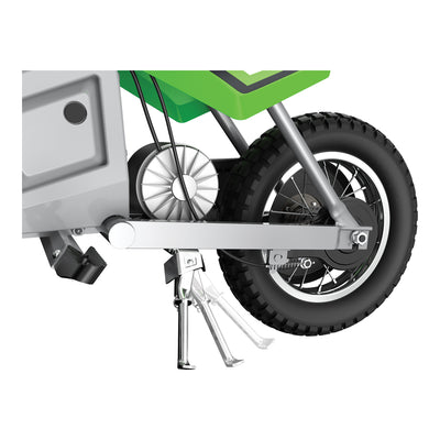 Razor MX400 Dirt Rocket 24V Electric Toy Dirt Bike & Full Face Helmet, Green - VMInnovations