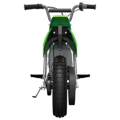Razor MX350 & MX400 Dirt Rocket Kids Electric Motorcycle Bikes, 1 Green & 1 Blue