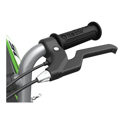 Razor MX400 Dirt Rocket 24V Electric Toy Dirt Bike & Full Face Helmet, Green - VMInnovations