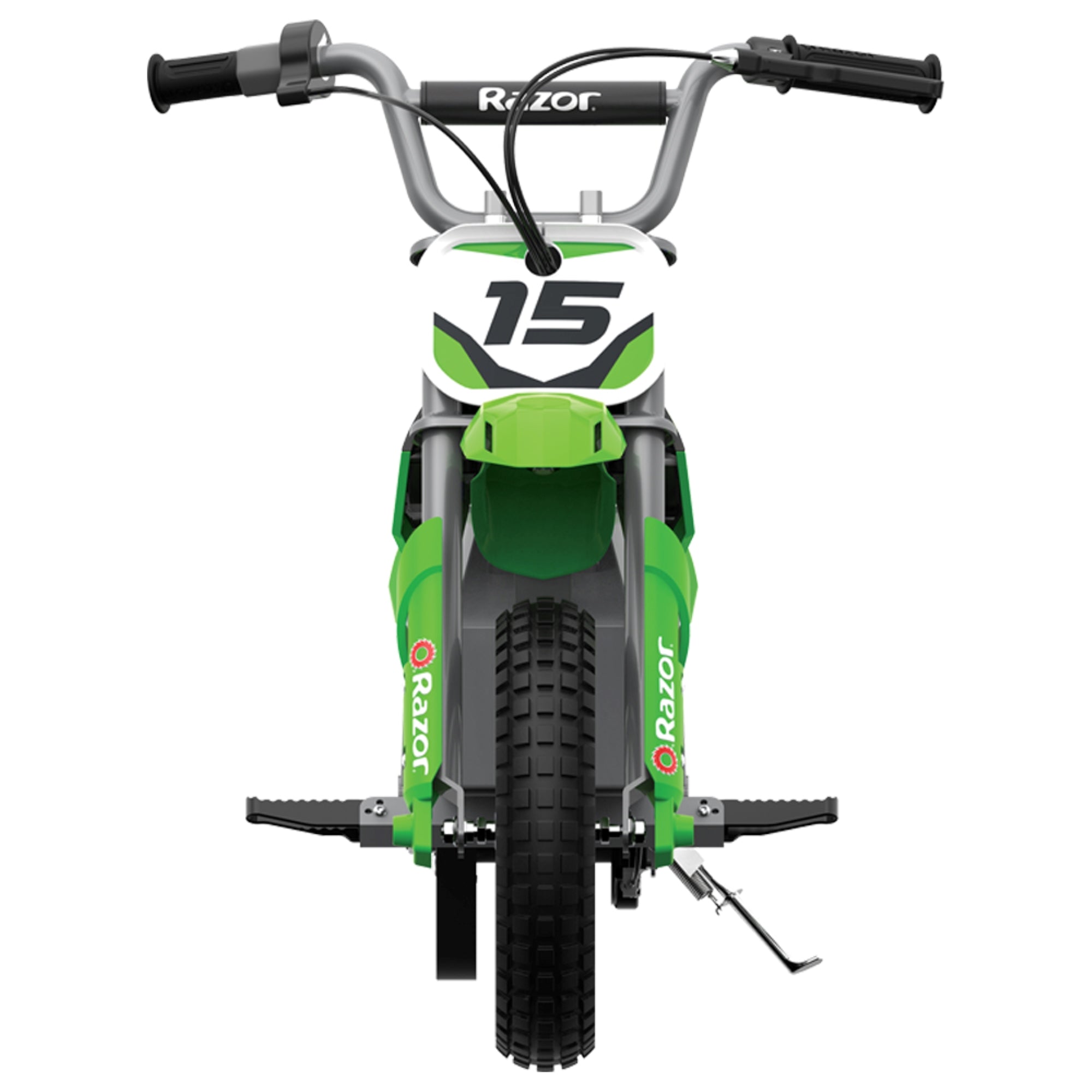 Razor MX400 Dirt Rocket 24V Electric Motorcycle Dirt Bikes, 1 Black & 1 Green - VMInnovations