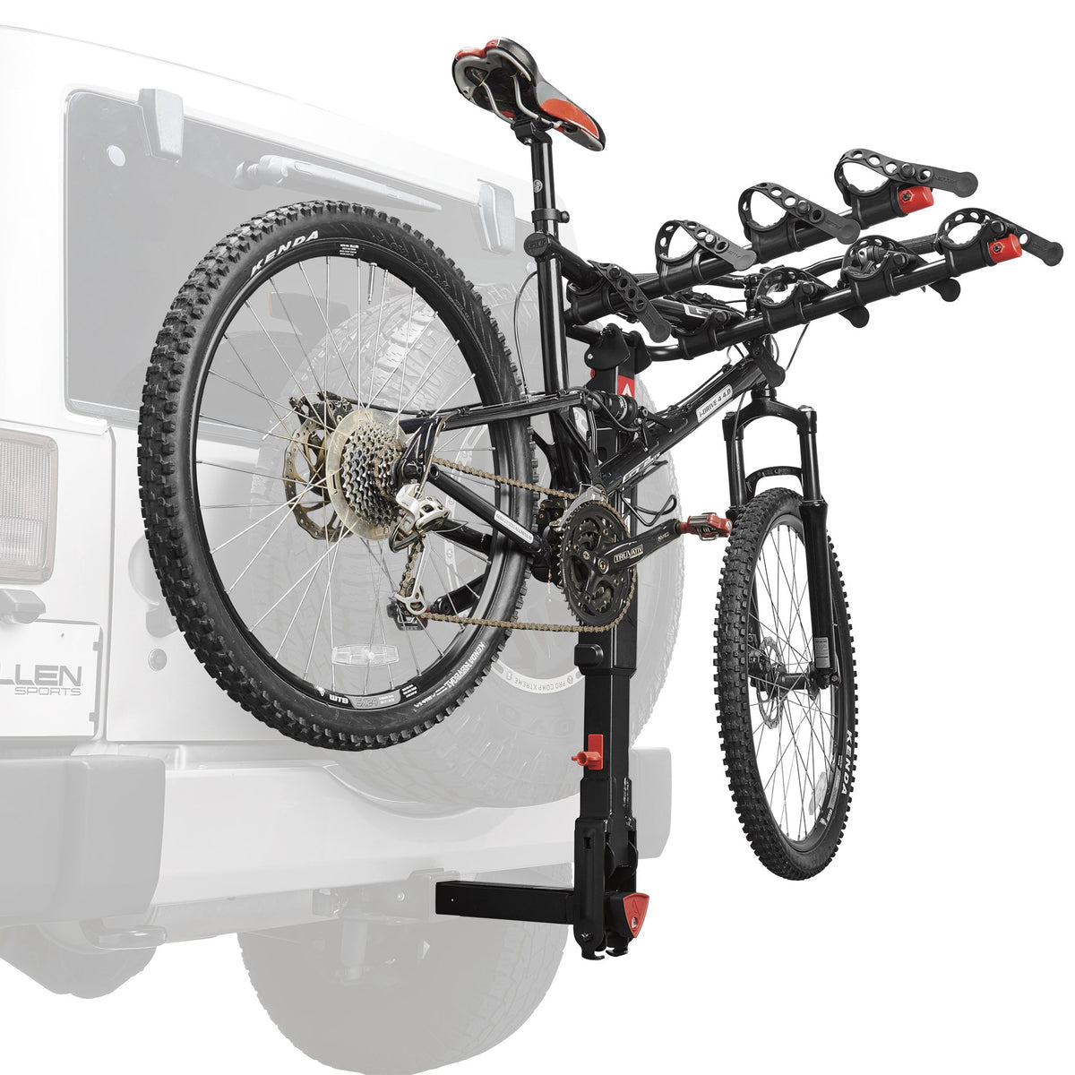 Allen Sports Premier Locking Hitch 4-Bike Rack for Spare Tire Vehicles(Open Box)