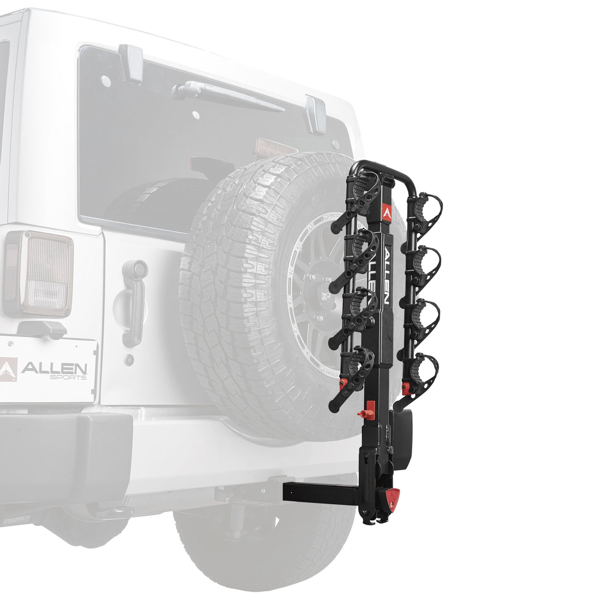 Allen Sports Premier Locking Hitch 4-Bike Rack for Spare Tire Vehicles(Open Box)
