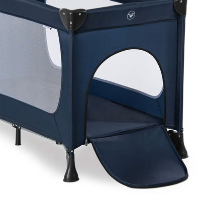 hauck Dream N Play Plus Foldable Travel Bed & Playpen w/Mattress,Navy Blue(Used)
