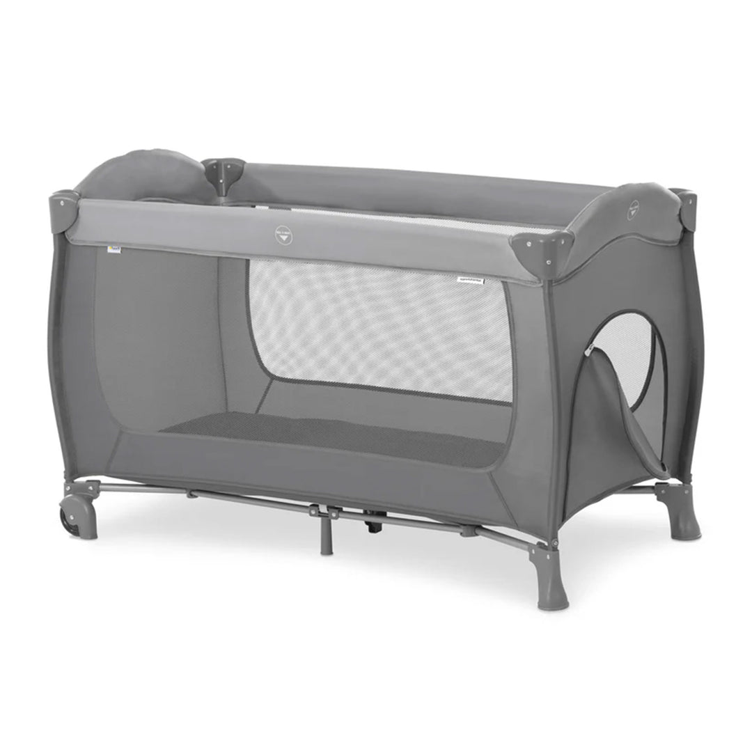 hauck Sleep N Play Foldable Travel Bed & Playpen w/Mattress, Gray (Open Box) - VMInnovations
