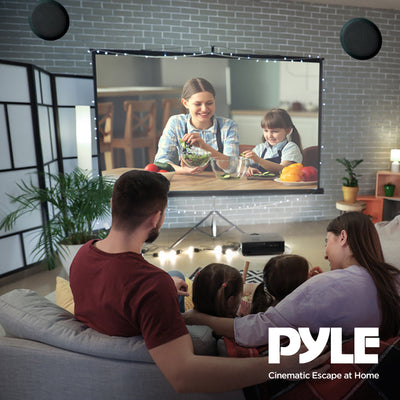 Pyle In Wall & In Ceiling Dual 6.5" Speaker System w/Flush Mount,Black(Open Box)