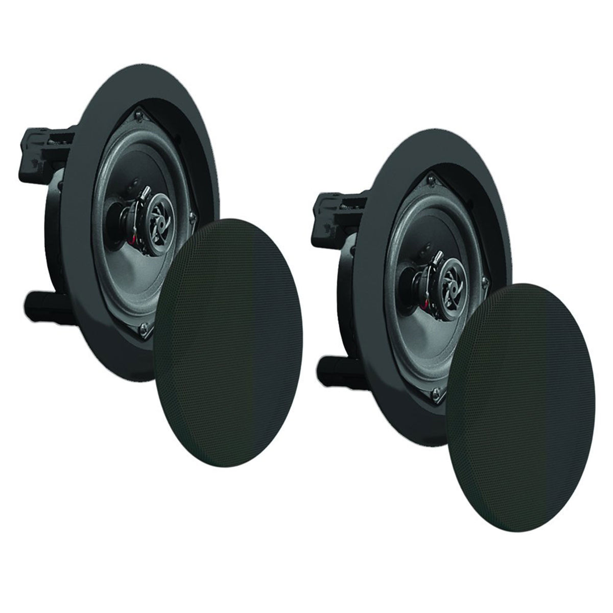 Pyle In Wall and In Ceiling Dual 6.5" Speaker System with Flush Mount, 3 Pack