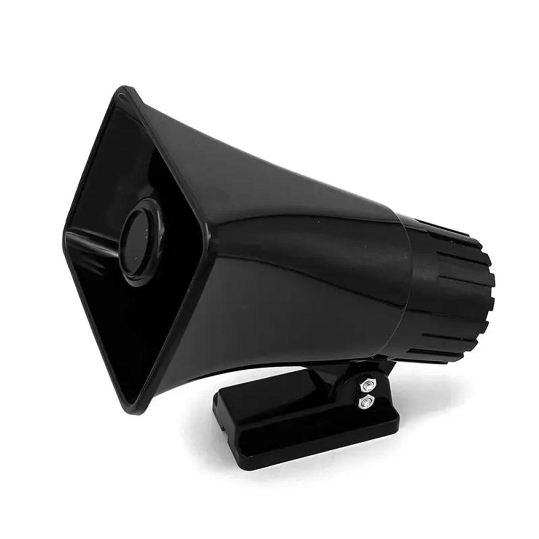 Pyle 6" Portable PA Horn Speaker for Indoor/Outdoor Use, 50W Peak Power, Black