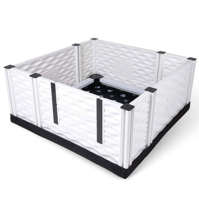 EZwhelp EZclassic 38" x 38" Puppy Dog Whelping Box Playpen with Rails & Liner